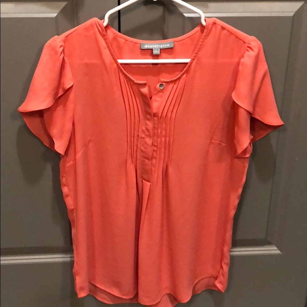 Daniel Rainn coral blouse